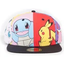 flerfargad-platt-snapback-keps-pikachu-squirtle-gengar-psyduck-jigglypuff-multi-pop-art-pokemon-fran-difuzed
