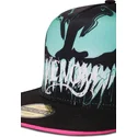 svart-och-rosa-platt-truckerkeps-snapback-for-barn-venom-marvel-comics-fran-difuzed