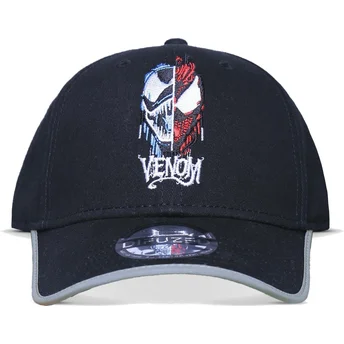 svart-bojd-snapback-keps-venom-marvel-comics-fran-difuzed