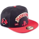 svart-och-rod-platt-snapback-keps-playstation-sony-fran-difuzed