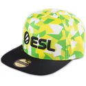 difuzed-gron-och-svart-flatbraddad-snapback-keps-esports-esl