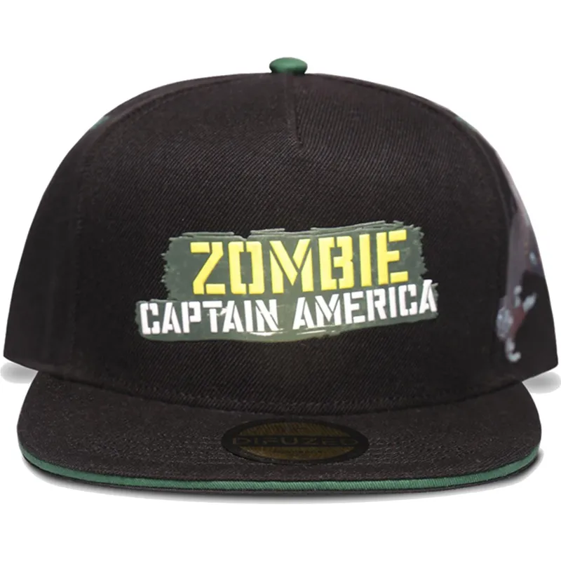 svart-platt-snapback-keps-kapten-amerika-zombie-what-if-marvel-comics-fran-difuzed