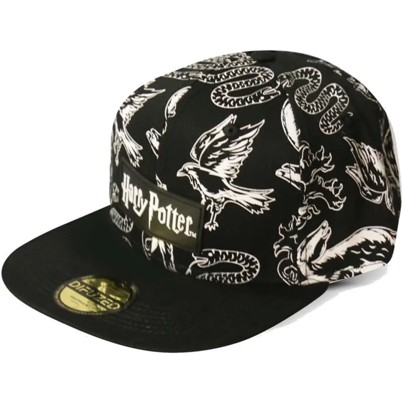 svart-platt-snapback-keps-3d-embroidery-harry-potter-fran-difuzed