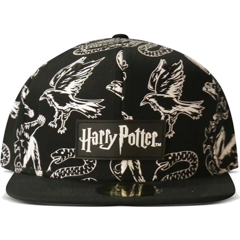 svart-platt-snapback-keps-3d-embroidery-harry-potter-fran-difuzed