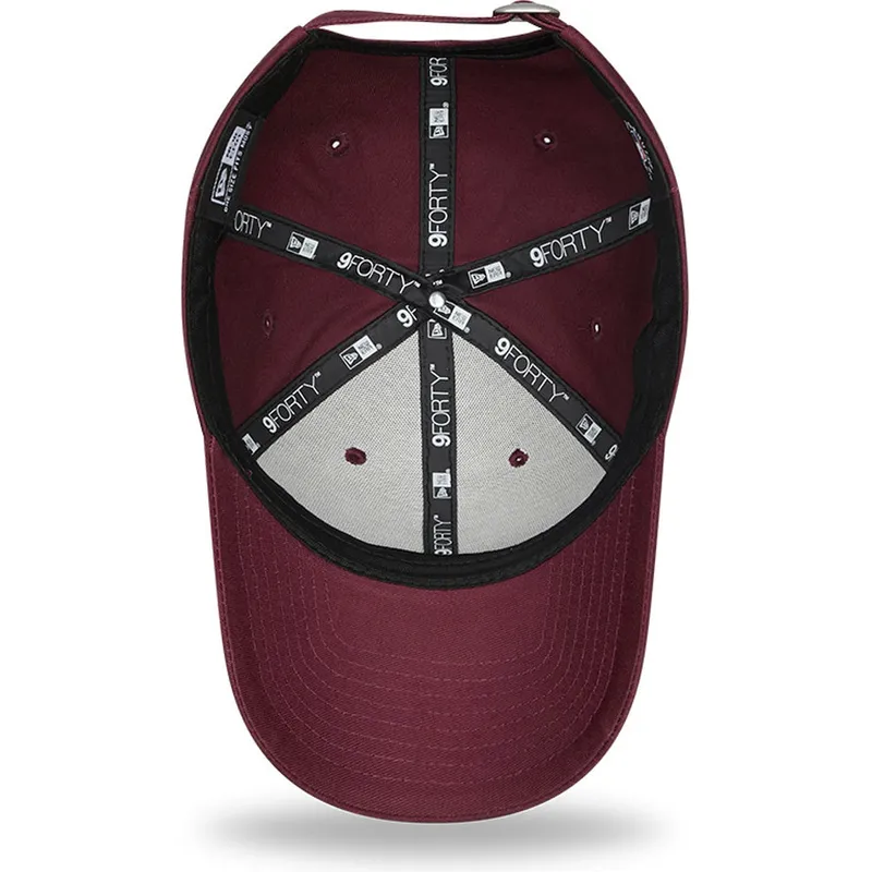 kepsar-curva-rod-justerbart-band-granate-9forty-league-essential-fran-new-york-yankees-mlb-av-new-era