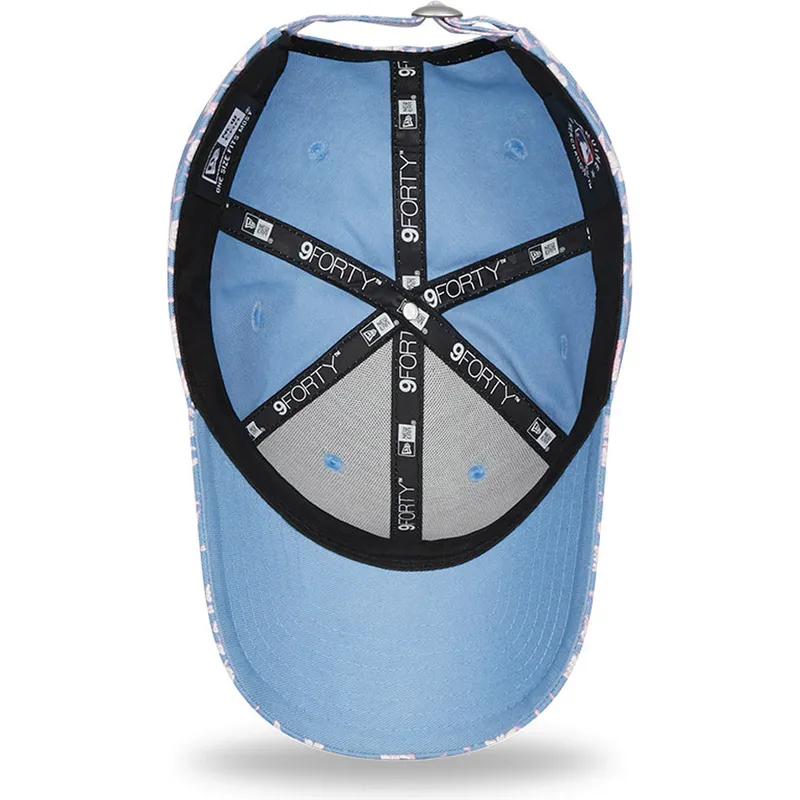 kepsar-curva-bla-justerbart-band-rosa-9forty-floral-fran-new-york-yankees-mlb-av-new-era