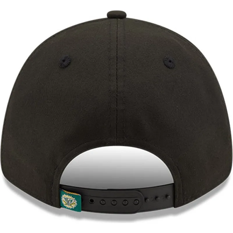 kepsar-curva-svart-snapback-9forty-elemental-fran-oakland-athletics-mlb-av-new-era