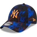 new-era-new-york-yankees-mlb-9forty-ray-scape-justerbar-bla-bojd-keps-med-orange-logotyp