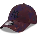 new-era-new-york-yankees-mlb-9forty-ray-scape-justerbar-morkrod-bojd-keps-med-marinbla-logotyp