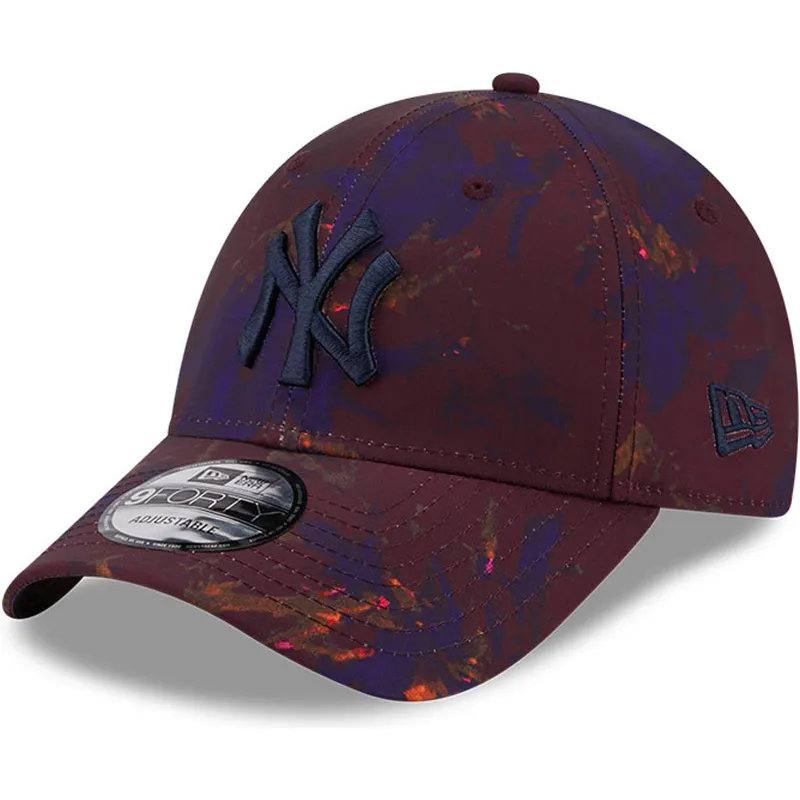 kepsar-curva-rod-justerbart-band-granate-9forty-ray-scape-fran-new-york-yankees-mlb-av-new-era