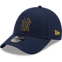 new-era-new-york-yankees-mlb-9forty-pop-outline-justerbar-morkbla-bojd-keps-med-bla-och-gul-logotyp