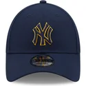 new-era-new-york-yankees-mlb-9forty-pop-outline-justerbar-morkbla-bojd-keps-med-bla-och-gul-logotyp