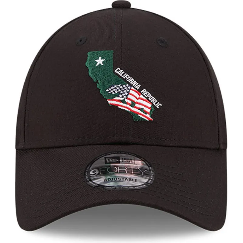 kepsar-curva-svart-justerbart-band-9forty-us-state-fran-california-republic-av-new-era