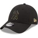 new-era-new-york-yankees-mlb-9forty-svart-och-guld-justerbar-svart-bojd-keps