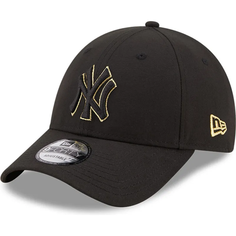 kepsar-curva-svart-justerbart-band-9forty-black-and-gold-fran-new-york-yankees-mlb-av-new-era