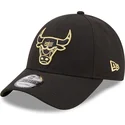 kepsar-curva-svart-snapback-9forty-black-and-gold-fran-chicago-bulls-nba-av-new-era