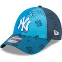 kepsar-curva-bla-justerbart-band-9forty-paisley-print-fran-new-york-yankees-mlb-av-new-era