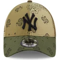 kepsar-curva-gron-justerbart-band-9forty-paisley-print-fran-new-york-yankees-mlb-av-new-era