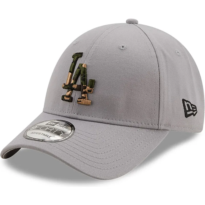 kepsar-curva-gra-justerbart-band-9forty-camo-infill-fran-los-angeles-dodgers-mlb-av-new-era
