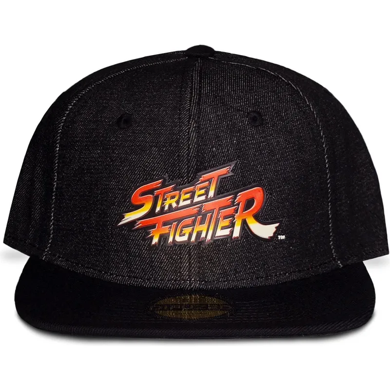 svart-platt-snapback-keps-street-fighter-logo-fran-difuzed