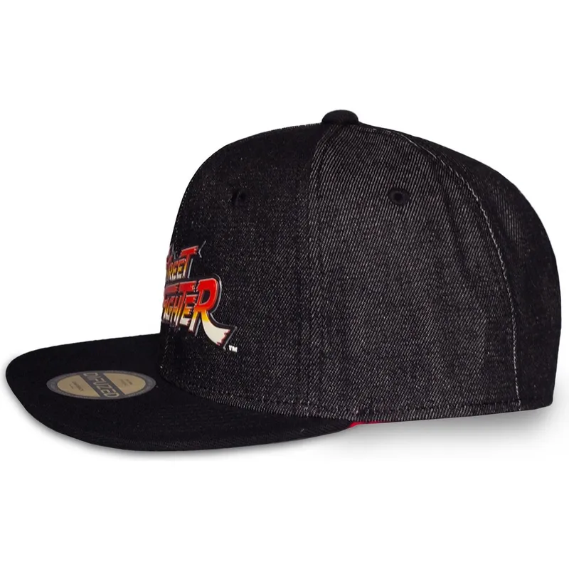 svart-platt-snapback-keps-street-fighter-logo-fran-difuzed