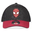 svart-och-rod-kurva-snapback-keps-for-barn-spider-man-marvel-comics-av-difuzed