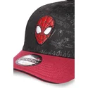 svart-och-rod-kurva-snapback-keps-for-barn-spider-man-marvel-comics-av-difuzed
