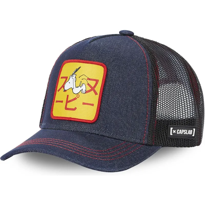 kepsar-curva-marinbla-snapback-snoopy-jordnotter-av-capslab