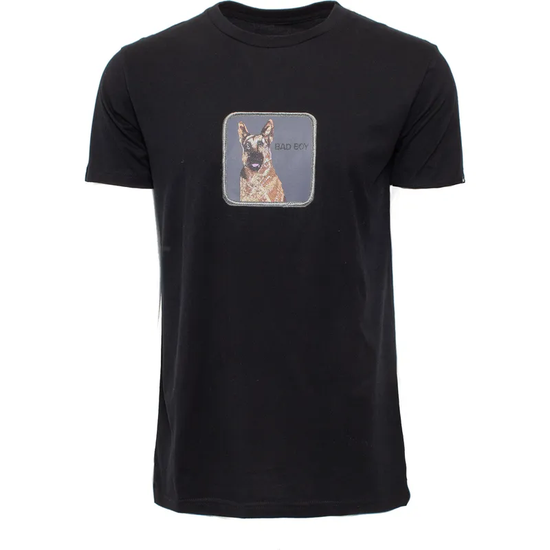 t-shirt-kort-arm-svart-fran-manga-corta-negra-perro-pastor-aleman-bad-boy-bouncer-the-farm-the-farm-av-goorin-bros