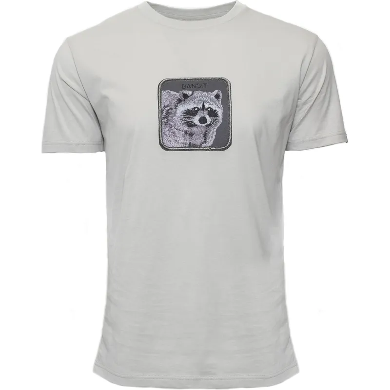 t-shirt-kort-arm-gra-fran-manga-corta-gris-claro-mapache-bandit-the-farm-the-farm-av-goorin-bros