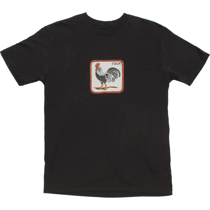 t-shirt-kort-arm-svart-fran-manga-corta-negra-gallo-cock-clucker-the-farm-the-farm-av-goorin-bros