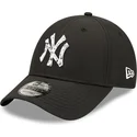new-era-new-york-yankees-mlb-9forty-justerbar-svart-bojd-keps-med-sportklamma