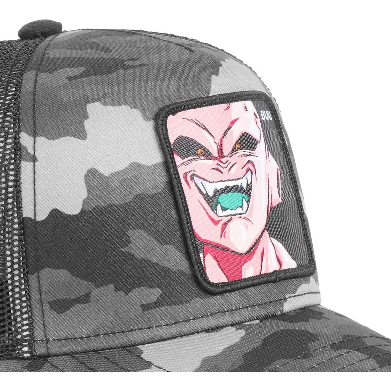 truckerkeps-svart-kamouflage-kid-buu-buu3c-dragon-ball-fran-capslab