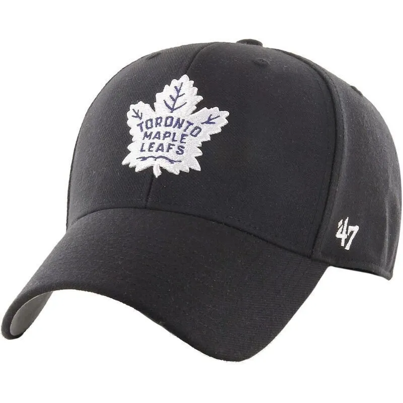 svart-justerbar-kurvad-keps-mvp-fran-toronto-maple-leafs-nhl-av-47-brand