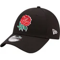 svart-justerbar-9forty-cotton-england-rugby-rfu-keps-med-bojd-skarm-fran-new-era
