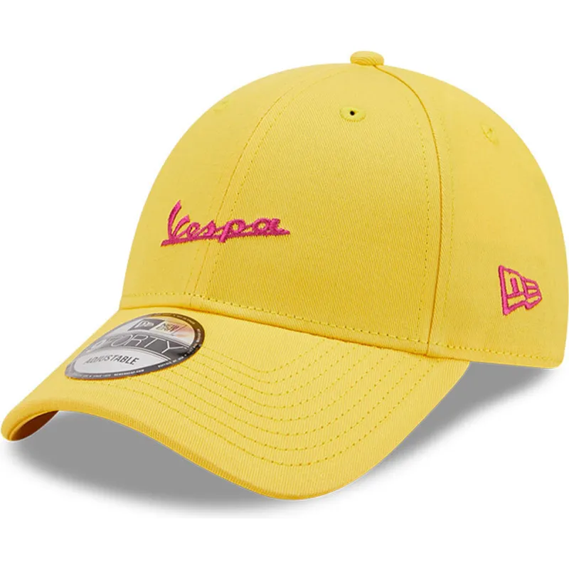 kepsar-curva-gul-justerbart-band-9forty-essential-fran-vespa-piaggio-av-new-era