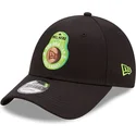 new-era-9forty-food-icon-justerbar-svart-bojd-skarmkeps-avokado