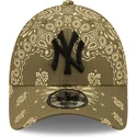 kepsar-curva-gron-justerbart-band-9forty-paisley-print-fran-new-york-yankees-mlb-av-new-era