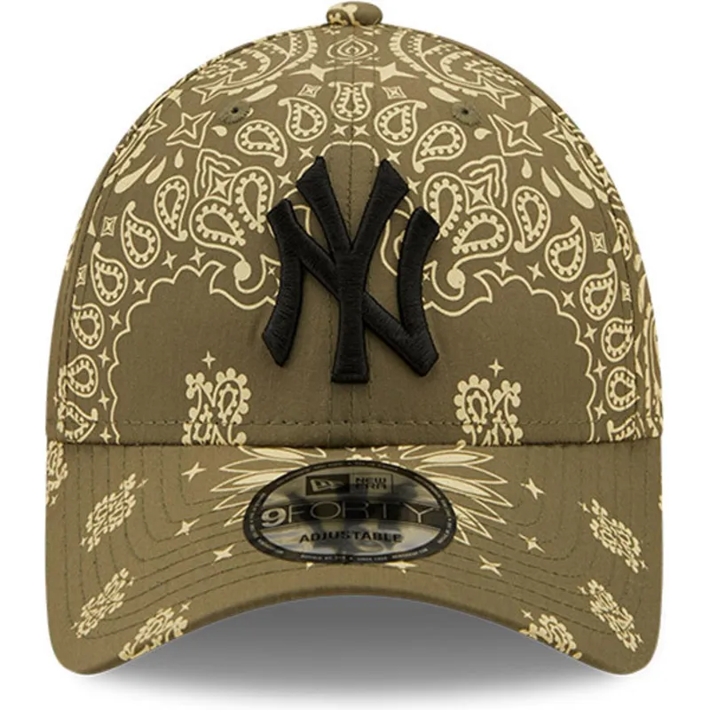 kepsar-curva-gron-justerbart-band-9forty-paisley-print-fran-new-york-yankees-mlb-av-new-era