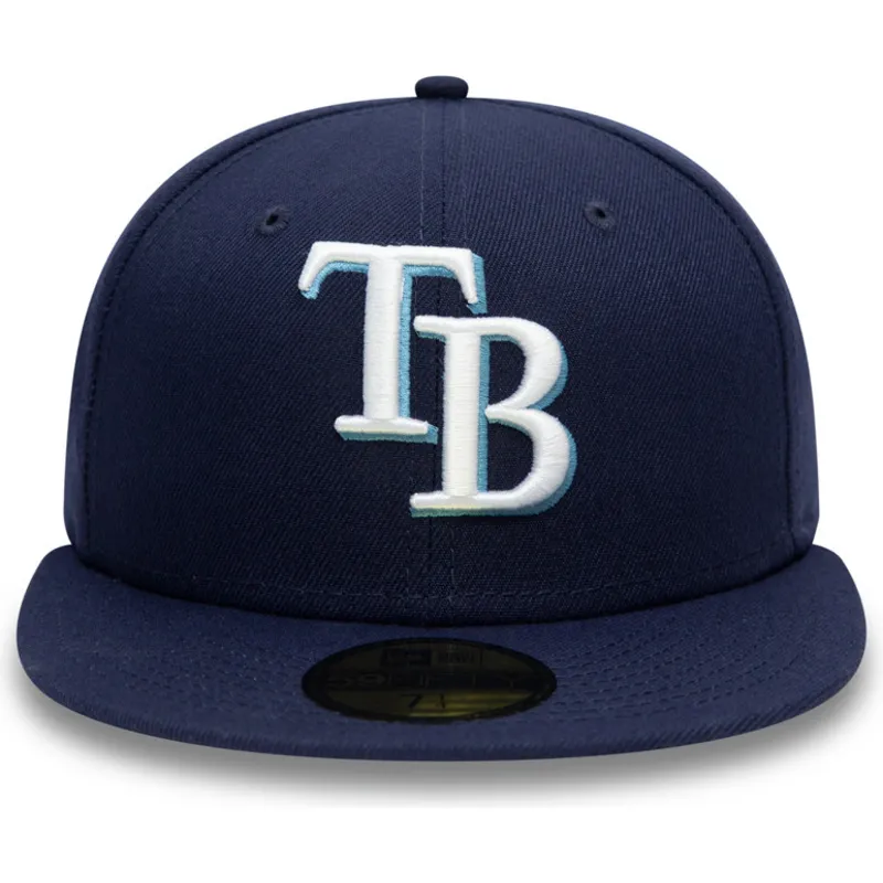 marinbla-platt-keps-justerad-59fifty-ac-perf-fran-tampa-bay-rays-mlb-av-new-era