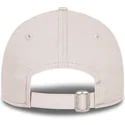 beige-justerbar-bojd-keps-for-barn-med-brunt-logo-9forty-league-essential-fran-new-york-yankees-mlb-av-new-era