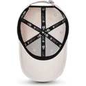 beige-justerbar-bojd-keps-for-barn-med-brunt-logo-9forty-league-essential-fran-new-york-yankees-mlb-av-new-era