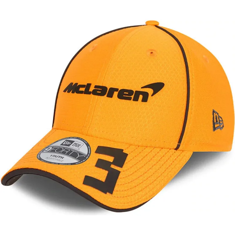 kepsar-curva-apelsin-snapback-for-barn-9forty-daniel-ricciardo-fran-mclaren-racing-formula-1-av-new-era