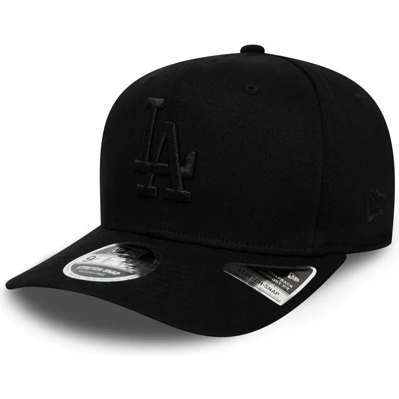 kepsar-curva-svart-snapback-9fifty-stretch-snap-tonal-fran-los-angeles-dodgers-mlb-av-new-era
