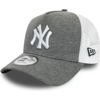 Mörkgrå och vit A Frame Jersey Essential truckerkeps från New York Yankees MLB av New Era