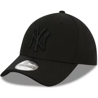 Svart justerbar kurvad keps med svart logotyp 39THIRTY Diamond Era från New York Yankees MLB av New Era