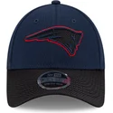 new-england-patriots-nfl-new-era-9forty-stretch-snap-sideline-road-marinbla-och-svart-snapback-bojd-keps