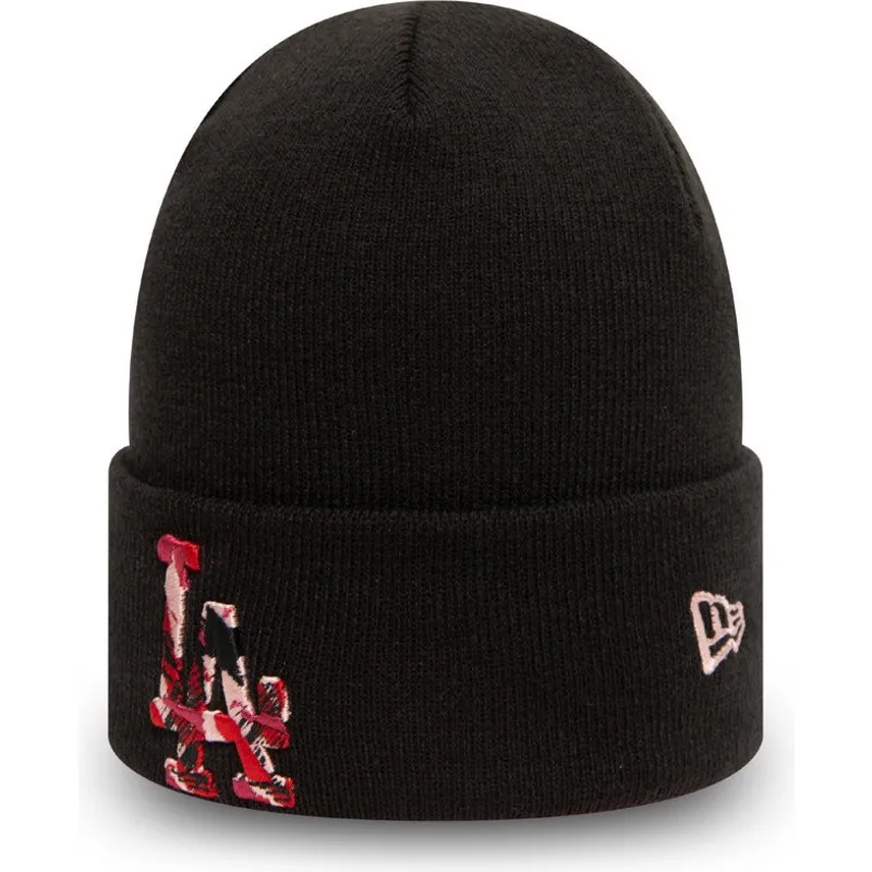 mossor-svart-knit-cuff-camo-infill-fran-los-angeles-dodgers-mlb-av-new-era