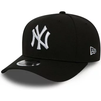 New Era Curved Brim 9FIFTY Stretch Snap New York Yankees MLB Black Snapback Cap