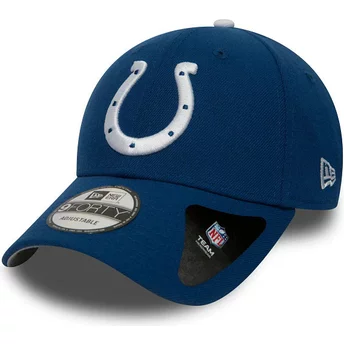 Justerbar blå och vit kurvad 9FORTY The League-keps från Indianapolis Colts NFL av New Era